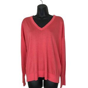Judith & Charles Silk Blend V-neck Sweater Size M